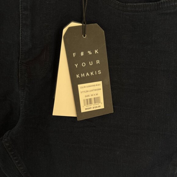 The Perfect Jean NYC Mens 36 x 36 Slim Thick OG‎ Stretch Submarine Deep Blue - Picture 13 of 13